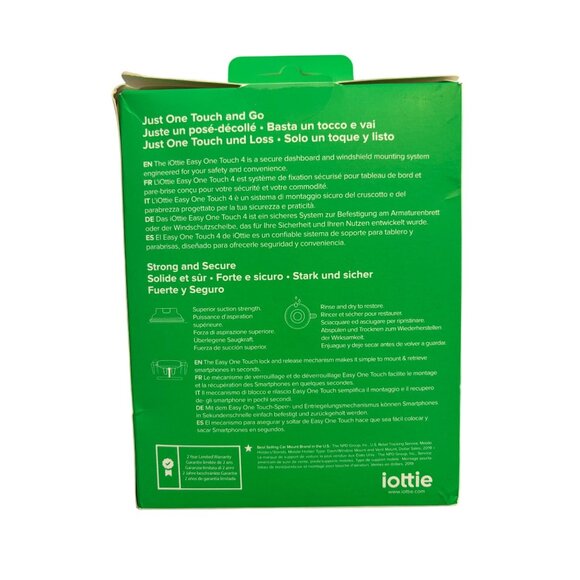 UNOPENED BOX iottie Easy One Touch 4 Smartphone Car Mount Dash Strong Secure Gri - Picture 6 of 7